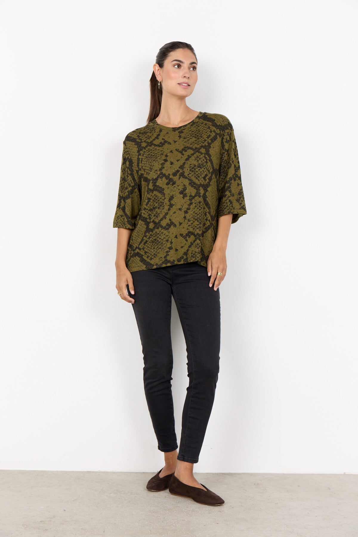 SC-BIARA AOP 144 T-shirt Donkergroen