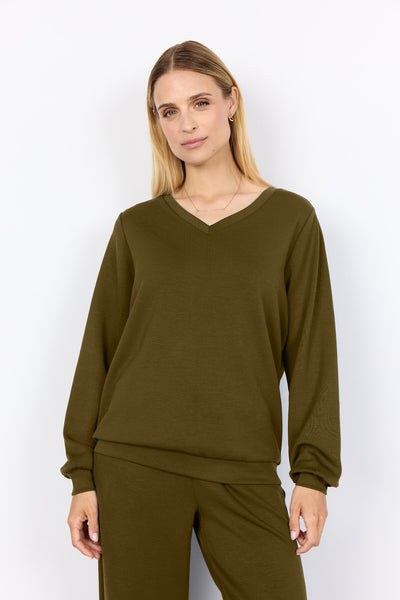 SC-BANU 194 Blouse Donkergroen