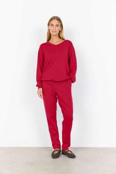 SC-BANU 194 Blouse Donkerrood