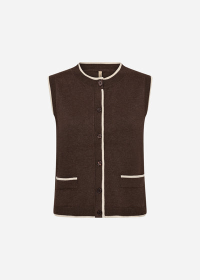 SC-DOLLIE 792 Gilet Donkerbruin