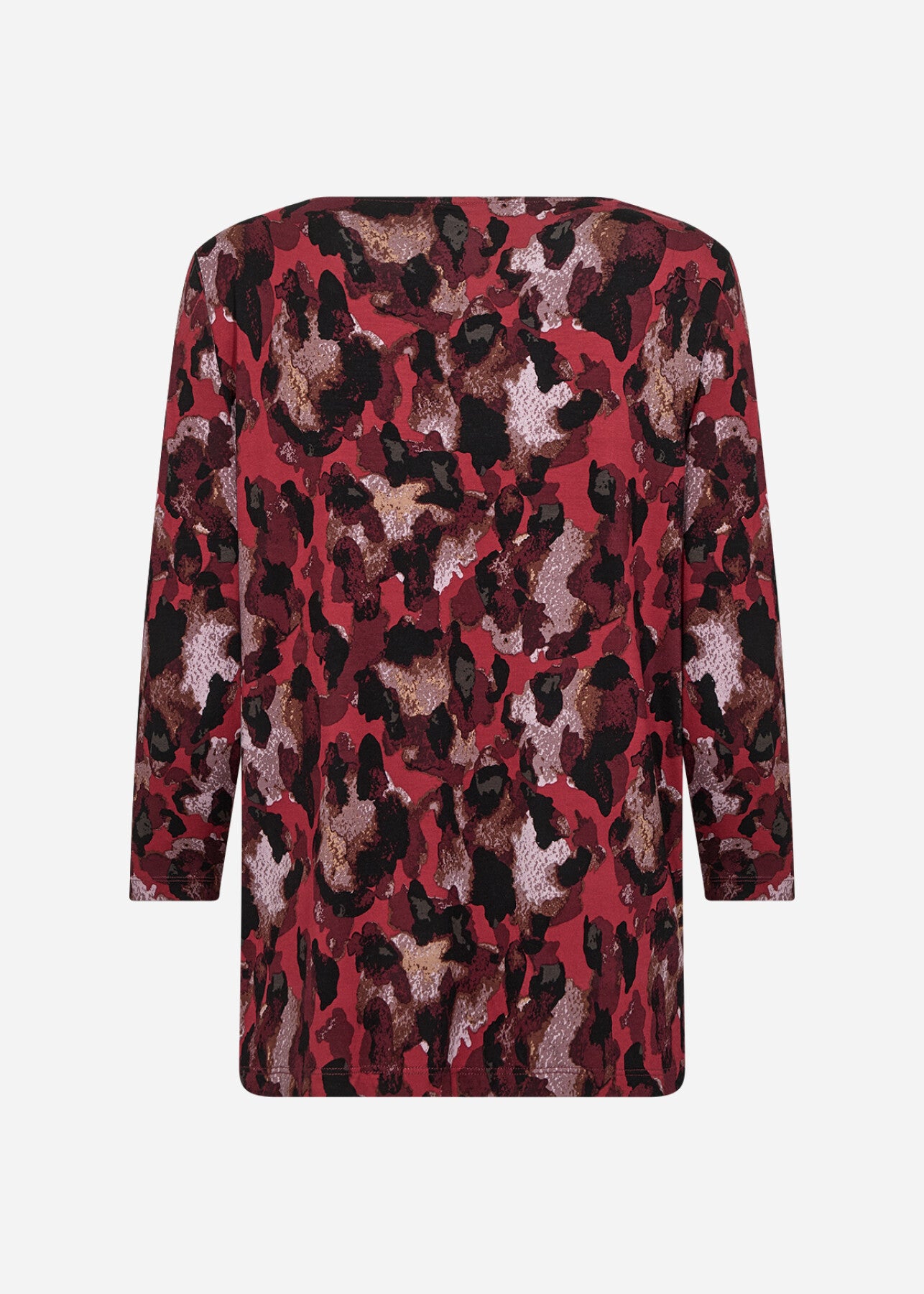 SC-MARICA AOP 342 Blouse Donkerrood