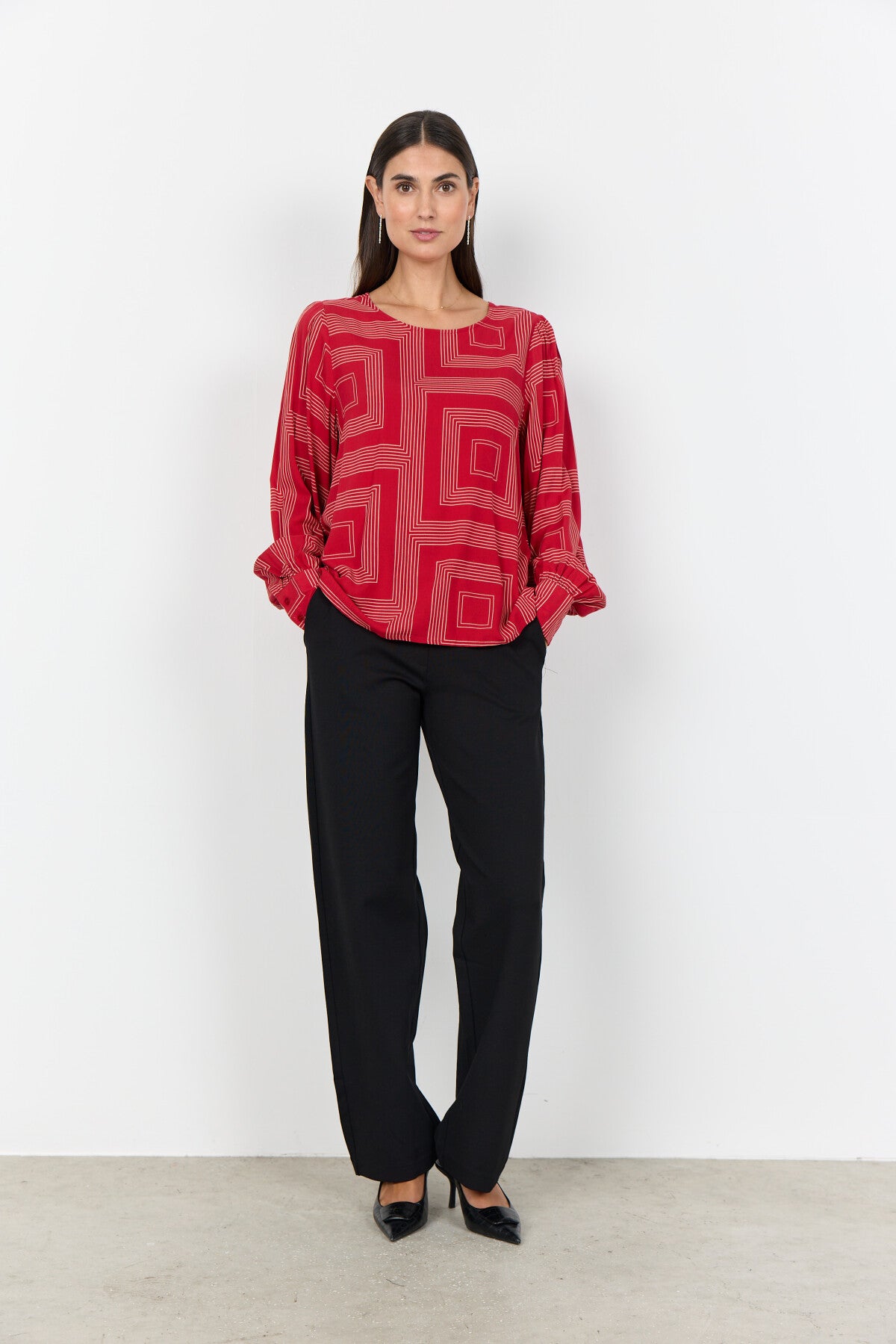 SC-ANNABEL 1 Blouse Rood