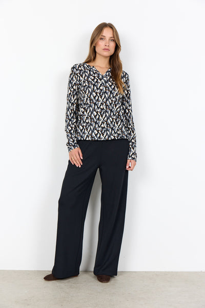 SC-FELICITY AOP 527 Blouse Zwart
