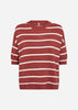 SC-DOLLIE STRIPE 794 Trui Roestrode