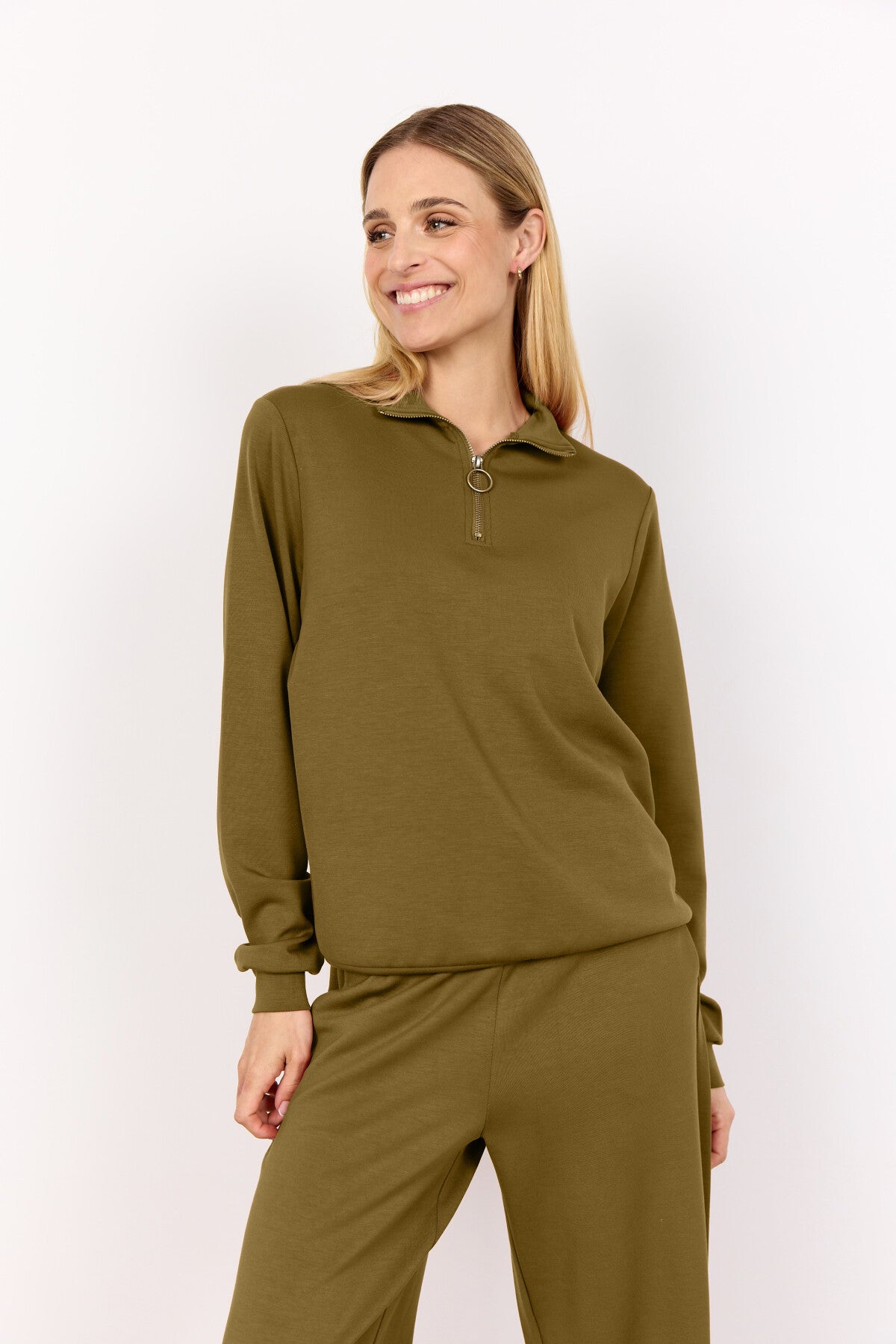 SC-BANU 187 Sweatshirt Olijf