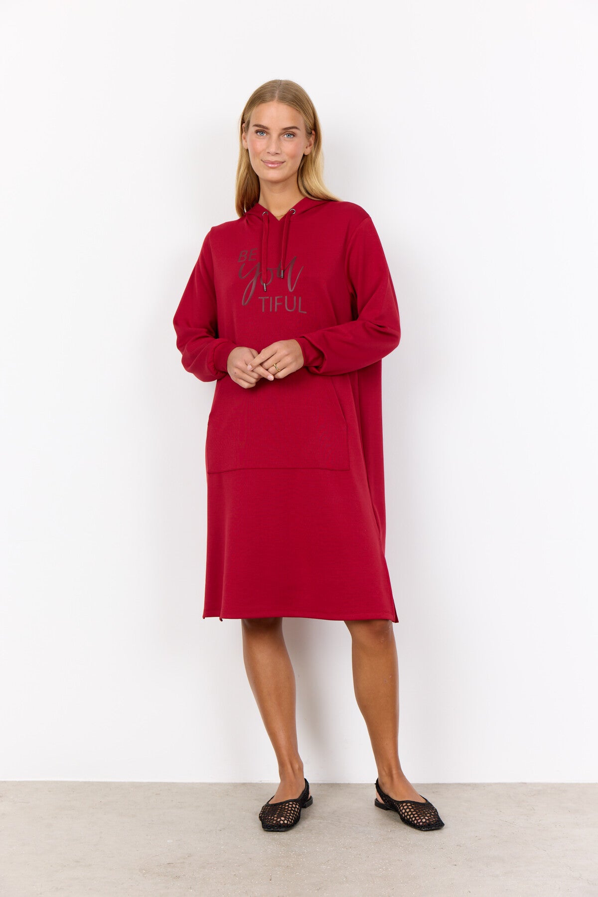 SC-BANU 259 Jurk Donkerrood