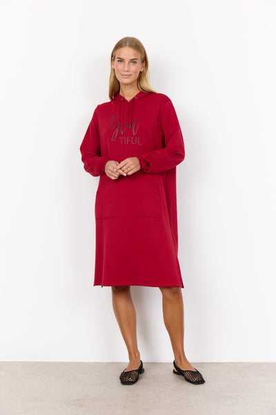 SC-BANU 259 Jurk Donkerrood