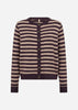 SC-ORLEAN STRIPE 13 Vest Paars