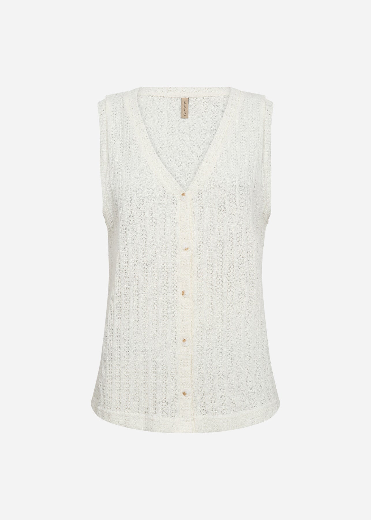 SC-SHONAS 1 Gilet Gebroken wit
