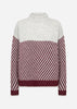 SC-NESSIE STRIPE 71 Trui Bordeaux