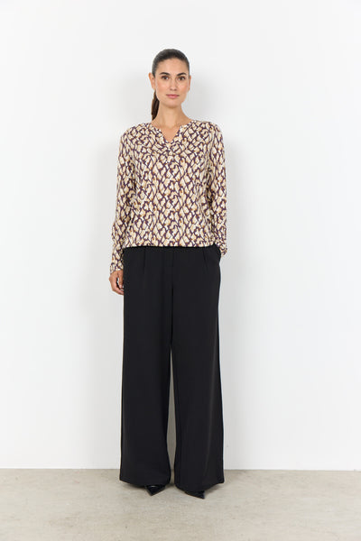 SC-FELICITY AOP 527 Blouse Paars