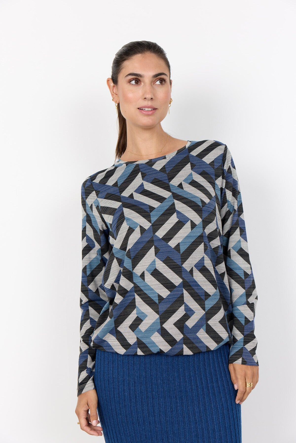 SC-GALINA 64 Blouse Donkerblauw