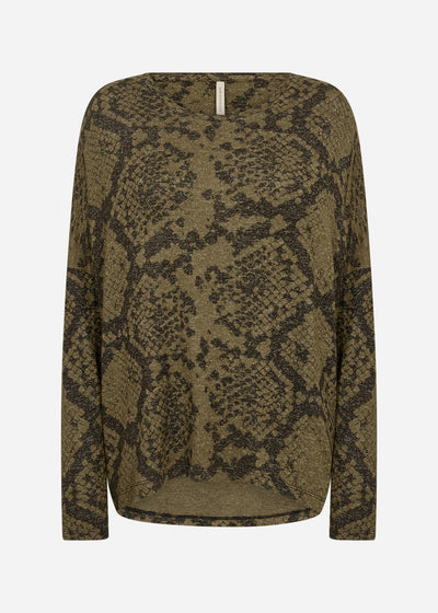 SC-BIARA AOP 145 Blouse Donkergroen