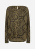 SC-BIARA AOP 145 Blouse Donkergroen