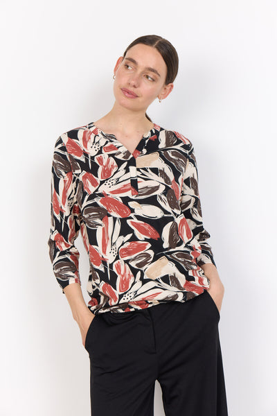 SC-FELICITY AOP 512 Blouse Roestrode