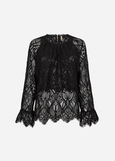 SC-VAHIDA 1 Blouse Zwart