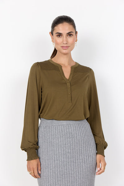 SC-MARICA 303 Blouse Donkergroen