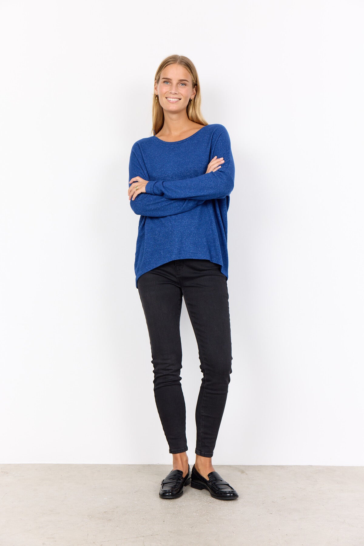 SC-BIARA 1 Blouse Donkerblauw
