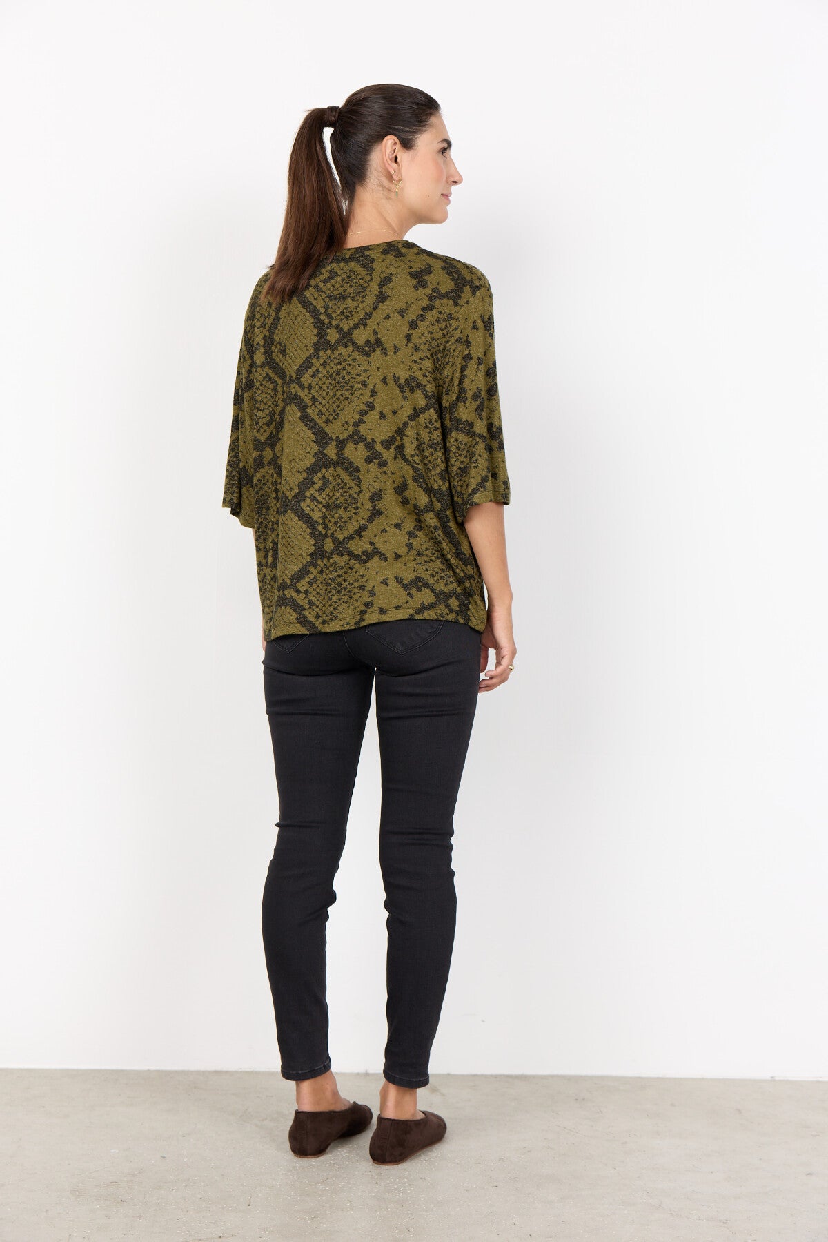 SC-BIARA AOP 144 T-shirt Donkergroen