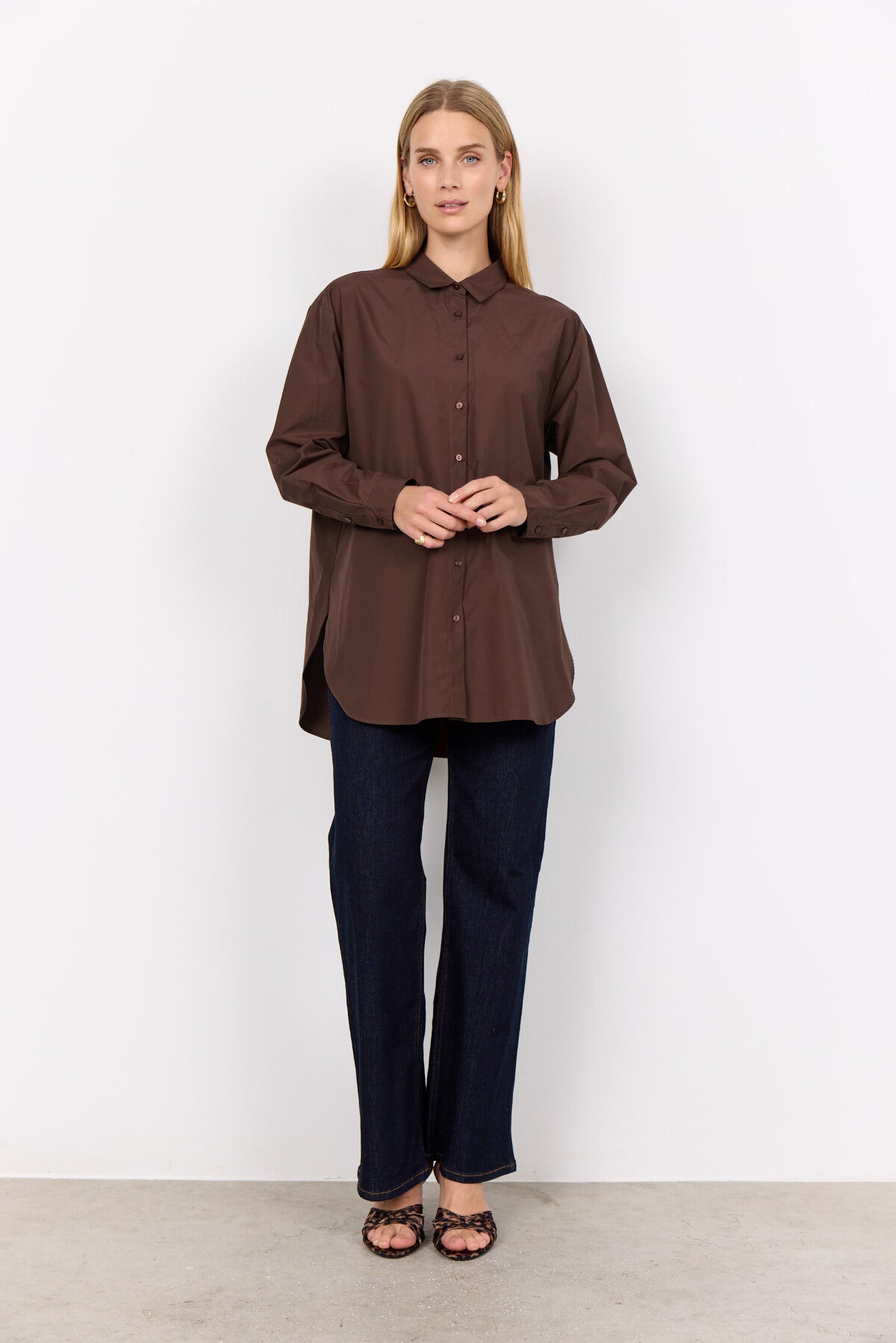 SC-NETTI 52 Shirt Donkerbruin