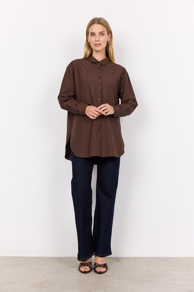 SC-NETTI 52 Shirt Donkerbruin