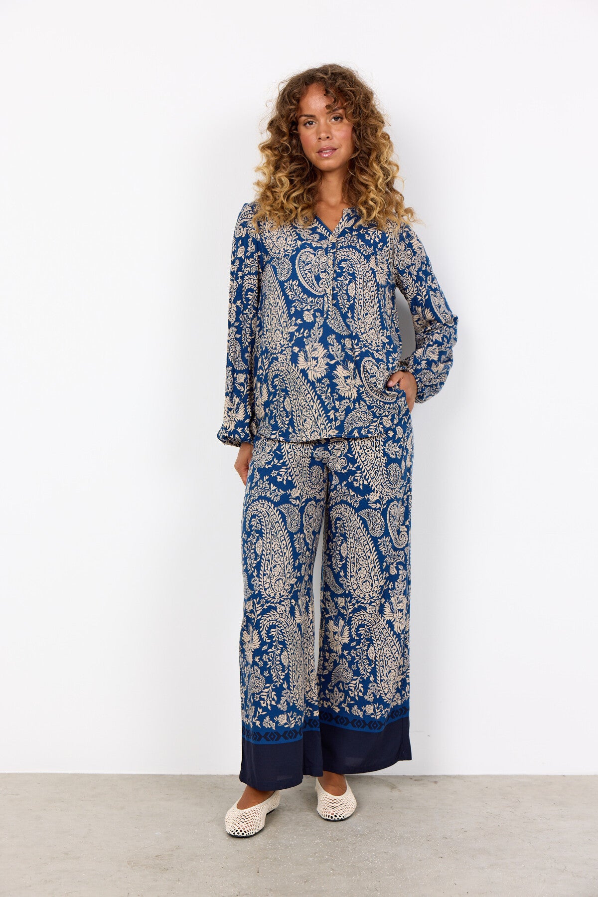 SC-VALGERDA 2 Blouse Donkerblauw