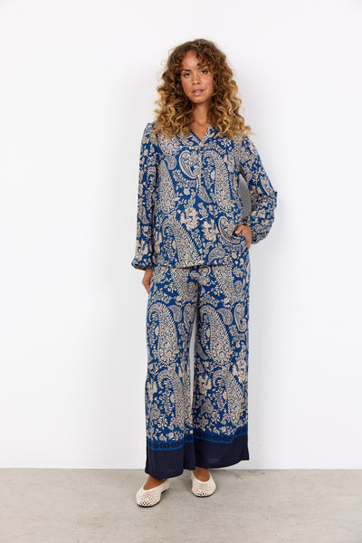 SC-VALGERDA 2 Blouse Donkerblauw