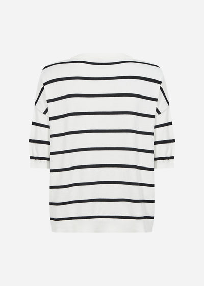 SC-DOLLIE STRIPE 794 Trui Gebroken wit