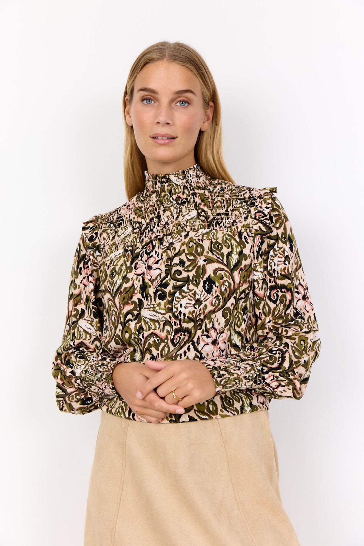 SC-VAVA 2 Blouse Donkergroen