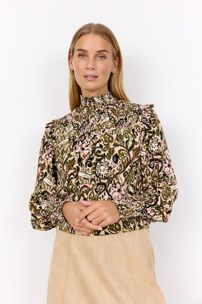 SC-VAVA 2 Blouse Donkergroen