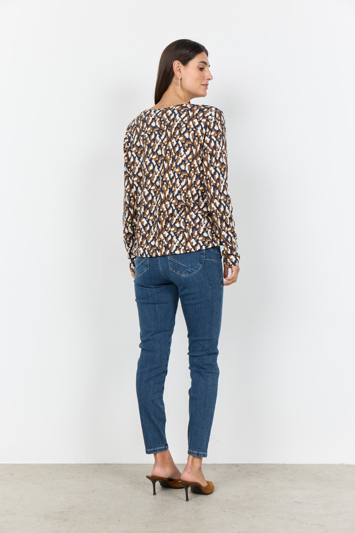 SC-FELICITY AOP 527 Blouse Donkerblauw