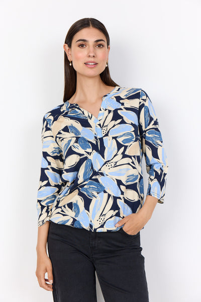 SC-FELICITY AOP 512 Blouse Lichtblauw