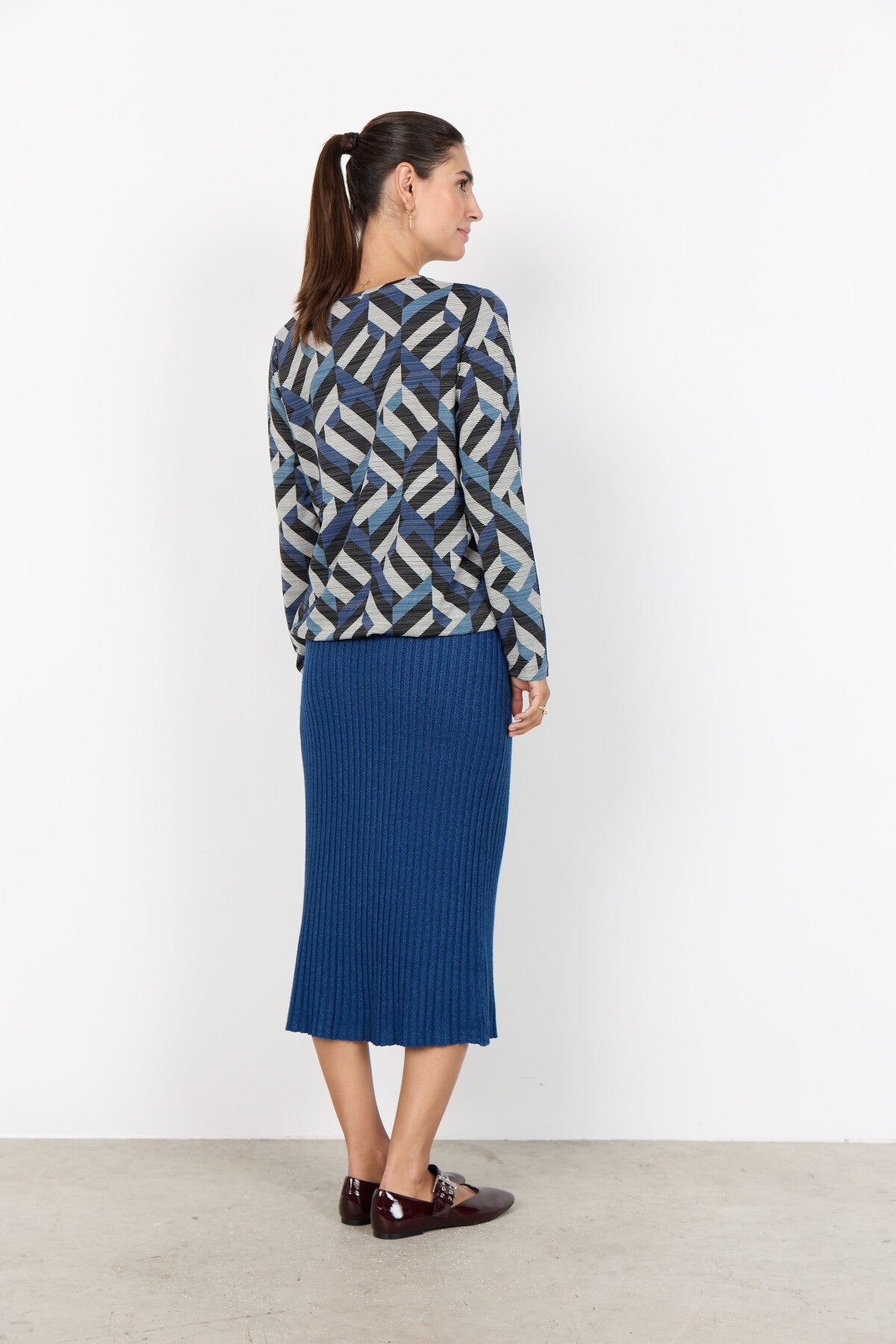 SC-GALINA 64 Blouse Donkerblauw