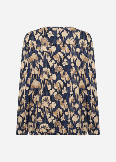 SC-FELICITY AOP 525 Blouse Donkerblauw