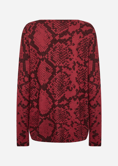 SC-BIARA AOP 145 Blouse Bordeaux