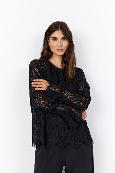 SC-VAHIDA 1 Blouse Zwart