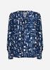 SC-VEBINA 1 Blouse Donkerblauw
