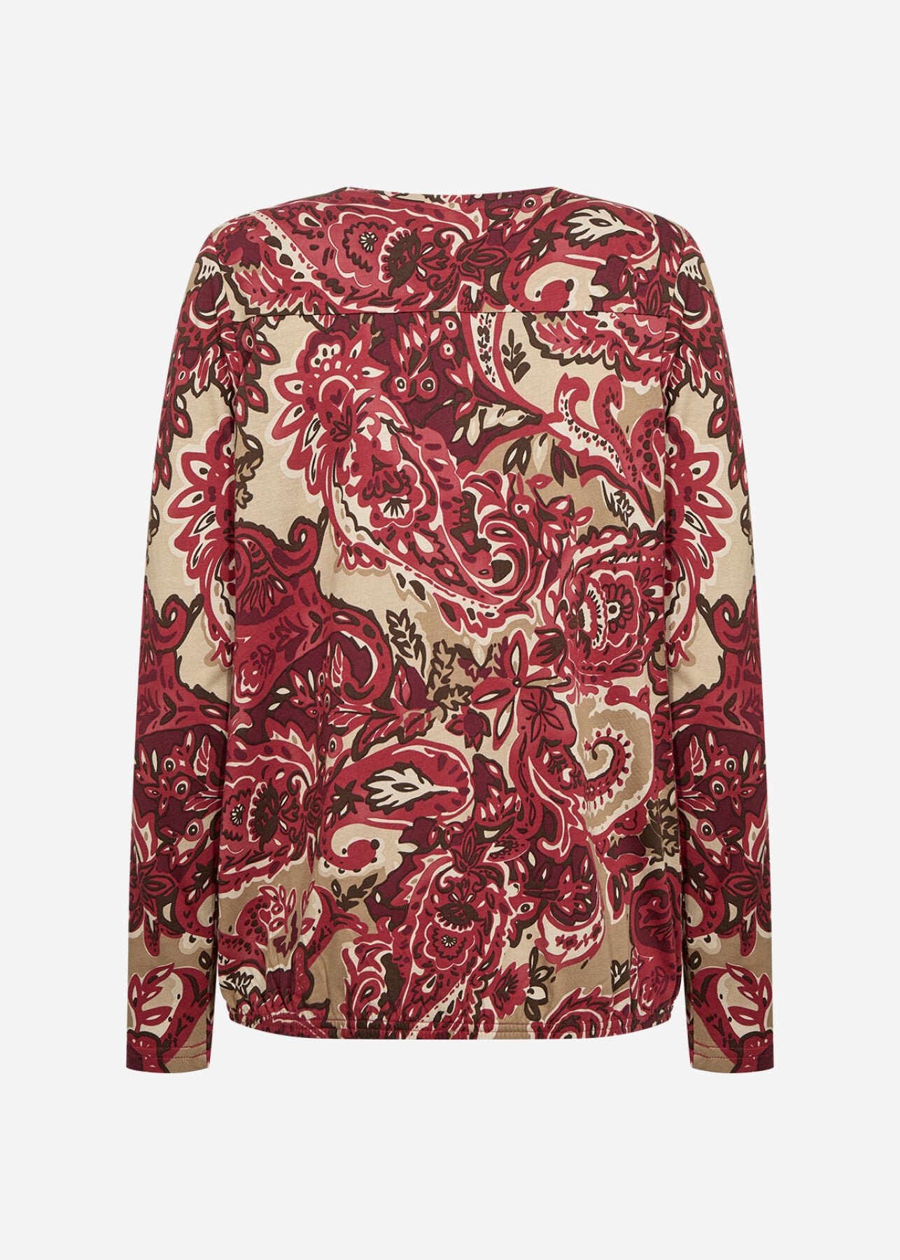 SC-FELICITY AOP 518 Blouse Donkerrood