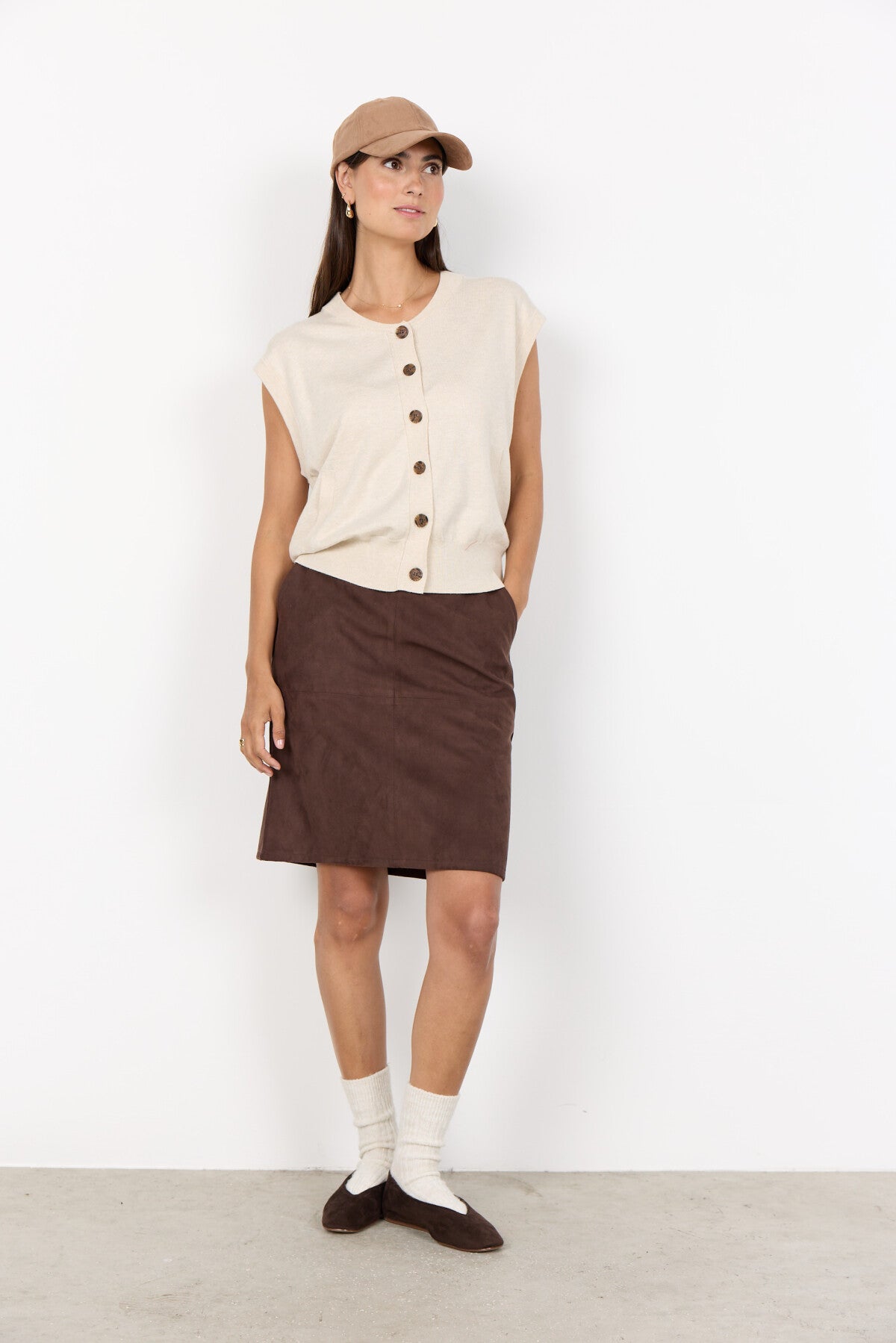 SC-DOLLIE 801 Gilet Crème