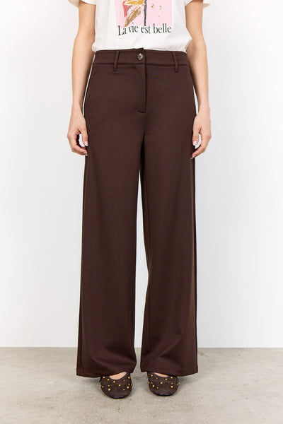 SC-DANIELA 9 Broek Donkerbruin