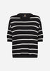 SC-DOLLIE STRIPE 794 Trui Zwart