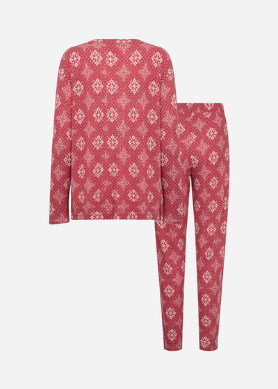 SC-BIARA AOP SET 150 Pyjama Rood