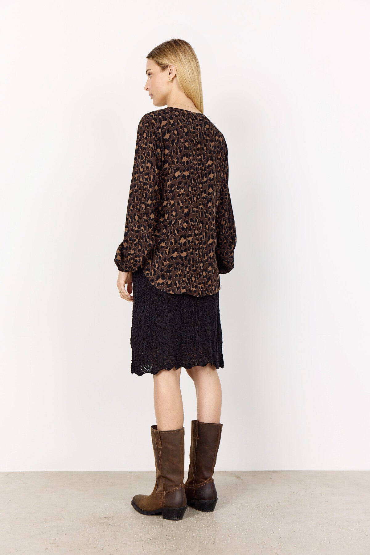 SC-SAFIRA 1 Blouse Donkerbruin