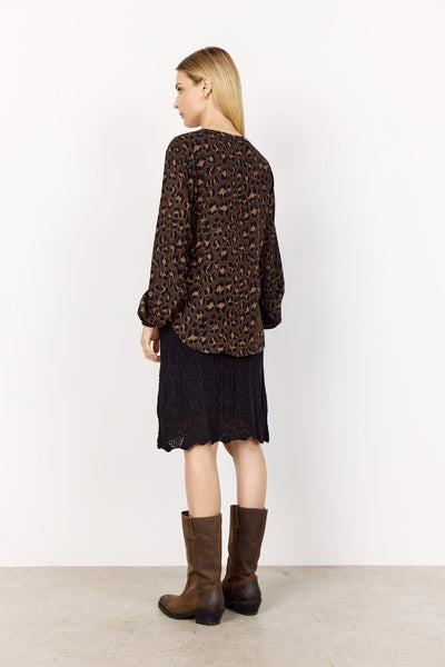SC-SAFIRA 1 Blouse Donkerbruin