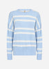 SC-DOLLIE STRIPE 819 Trui Lichtblauw