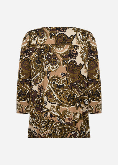 SC-FELICITY AOP 517 Blouse Donkergroen
