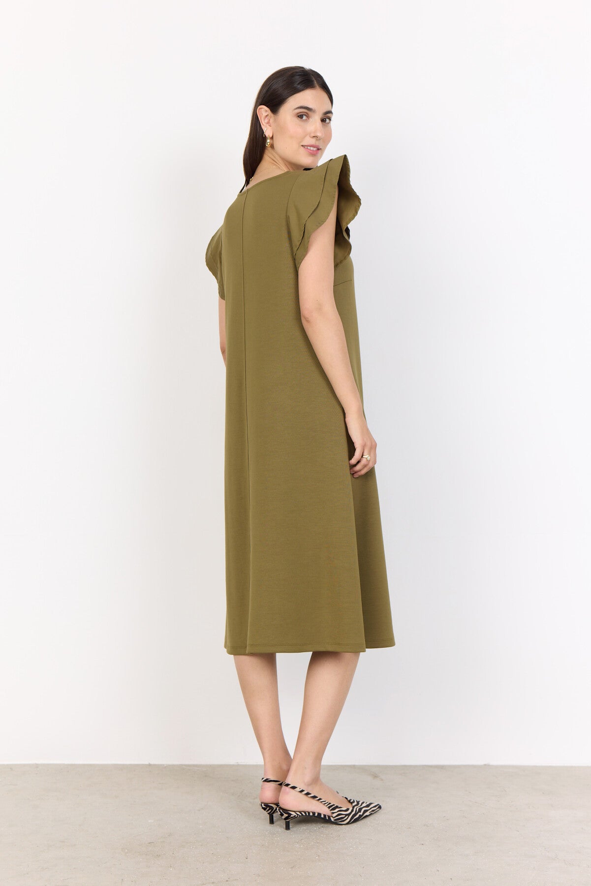 SC-BANU 251 Jurk Olijf