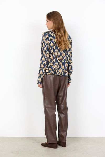 SC-FELICITY AOP 525 Blouse Donkerblauw