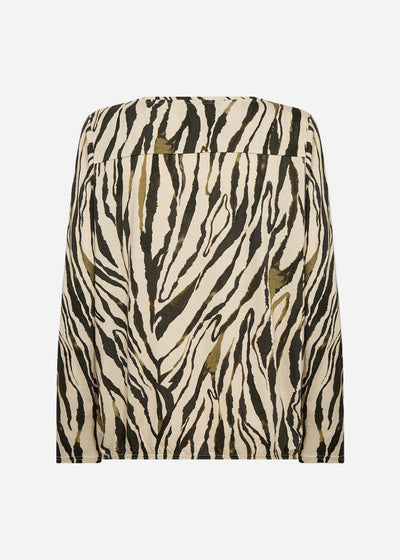 SC-FELICITY AOP 522 Blouse Donkergroen