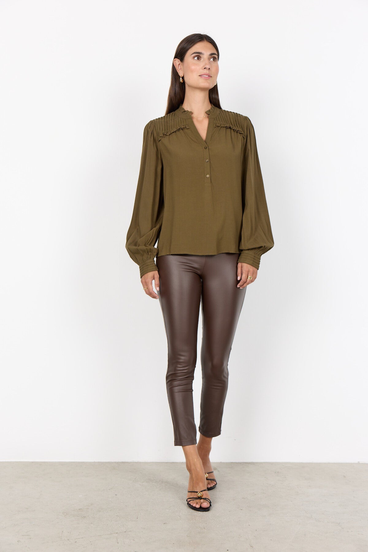 SC-RADIA 222 Blouse Donkergroen